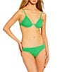 GB Solid Scrunchie Textured Classic Hipster Swim Bottom, Color:Grass Green - Image 3