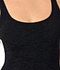 GB Solid Scrunchie Textured Classic Tank One Piece Swimsuit - Image 3