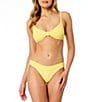 GB Solid Scrunchie Textured Knot Bralette Swim Top - Image 6