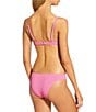 GB Solid Scrunchie Textured Scoop Bralette Swim Top