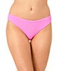 GB Solid Scrunchie Textured Scoop Neck Cropped Swim Top & Solid Textured Scrunchie Classic Hipster Swim Bottom - Image 6