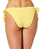GB Solid Scrunchie Textured Triangle Halter Swim Top & Tie Side Swim Bottom - Image 6