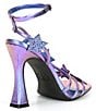 Color:Purple/Blue - Image 2 - Star-Struck Iridescent Rhinestone Star Strappy Dress Sandals