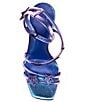 Color:Purple/Blue - Image 5 - Star-Struck Iridescent Rhinestone Star Strappy Dress Sandals