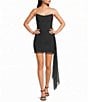 GB Strapless Draped Mini Dress - Image 1