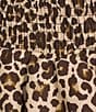 GB Strapless Leopard Pullover Bubble Hem Peplum Top, Color:Leopard - Image 4