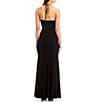 Color:Black - Image 2 - Strappy Cross Front Gown