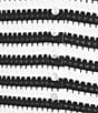 GB Striped Faux Button Front Coordinating Halter Top - Image 4