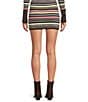 GB Striped Fold Over Coordinating Mini Skirt - Image 2