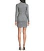 GB Studded Sparkle Mock Neck Long Sleeve Mini Dress - Image 2