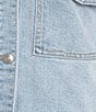 GB Suede Trim Coordinating Denim Jacket - Image 5