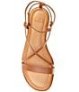 Color:Acacia Tan - Image 5 - Sun-Rise Leather Strappy Flat Sandals