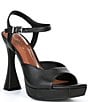 GB Super-Model Leather Square Toe Platform Sandals - Image 1