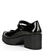Color:Black - Image 3 - This-Love Patent Lugged Platform Mary Janes