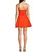 GB Tie Front Mini Dress, Color:Orange - Image 2