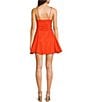 GB Tie Front Mini Dress, Color:Orange - Image 2