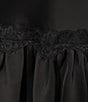 GB Tie Front V-Neck Lace Trim Mini Dress - Image 4