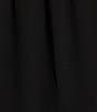 Color:Black - Image 3 - Tie Neck Short Sleeve Tiered Maxi Dress