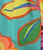 Color:Aqua Multi - Image 3 - Tie Shoulder Floral Midi Dress