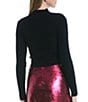Color:Black - Image 2 - Twist Front Cropped Sweater