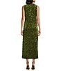 GB Velvet Sequin Dot Sleeveless Midi Dress - Image 2