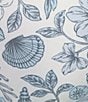 GB Vintage Sea garden Print Plunge Underwire Swim Top, Color:Blue - Image 4