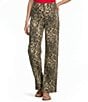 GB Wide Leg Baggy Leopard Pants - Image 1