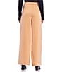 Color:Champagne - Image 2 - Wide Leg Satin Trousers