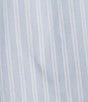 GB Woven Tie-Front Coordinating Stripe Top, Color:Blue Multi - Image 4