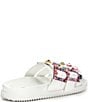 Color:New York White - Image 3 - x DANNIJO Girls' Kaia Rainbow Jewel Embellished Banded Sandals (Youth)