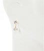 Gemma Layne Cubic Zirconia Stone Front Back Earrings, Color:Gold/Crystal - Image 2