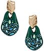 Gemma Layne Embellished Resin Drop Statement Earrings - Image 1