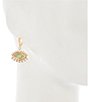 Gemma Layne Evil Eye Stone Huggie Hoop Earrings - Image 2