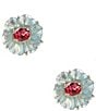 Gemma Layne Flower Stud Earrings, Color:Multi - Image 1