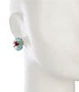 Gemma Layne Flower Stud Earrings, Color:Multi - Image 2