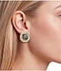 Gemma Layne Geo Stone Stud Earrings - Image 2