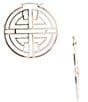 Gemma Layne Geometric Cutout Hoop Earrings - Image 1