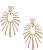 Gemma Layne Hammered Burst Statement Drop Earrings - Image 1