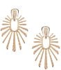 Gemma Layne Hammered Burst Statement Drop Earrings - Image 1
