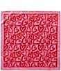 Gemma Layne Heart Silk Square Scarf, Color:Pink - Image 2