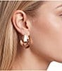 Gemma Layne Interlock Oval Statement Drop Earrings - Image 2