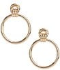 Gemma Layne Intertwined Round Open Link Drop Earrings - Image 1