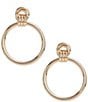 Gemma Layne Intertwined Round Open Link Drop Earrings - Image 1