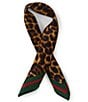 Gemma Layne Leopard Print Silk Square Scarf - Image 1