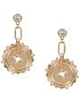 Gemma Layne Link Disc Drop Earrings - Image 1