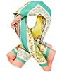 Gemma Layne Logo Geometric Small Silk Square Scarf - Image 1
