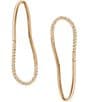 Gemma Layne Mismatch Pave Oval Drop Earrings - Image 1