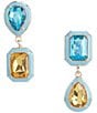 Gemma Layne Mismatched Stone Drop Earrings - Image 1