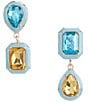 Gemma Layne Mismatched Stone Drop Earrings - Image 1