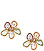 Gemma Layne Multi Flower Statement Stud Earrings - Image 1